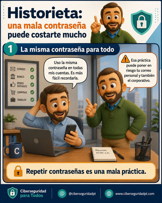 Una mala contraseña puede costarte mucho
