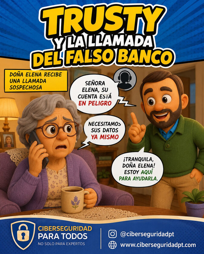 Trusty y la llamada del falso banco