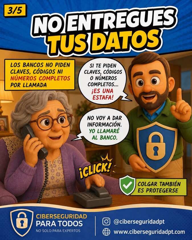 Viñeta 3: no entregues tus datos