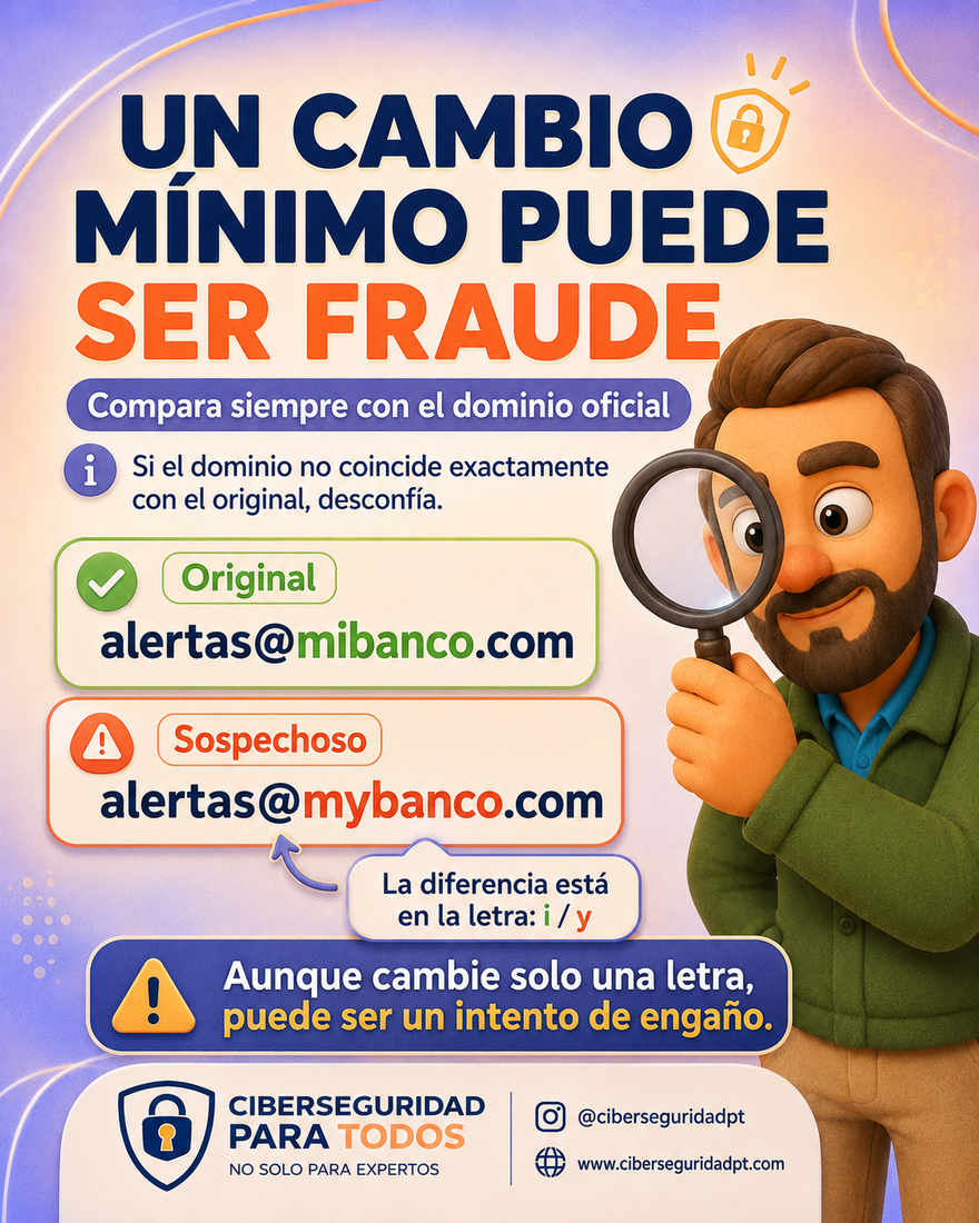 Un cambio mínimo puede ser fraude