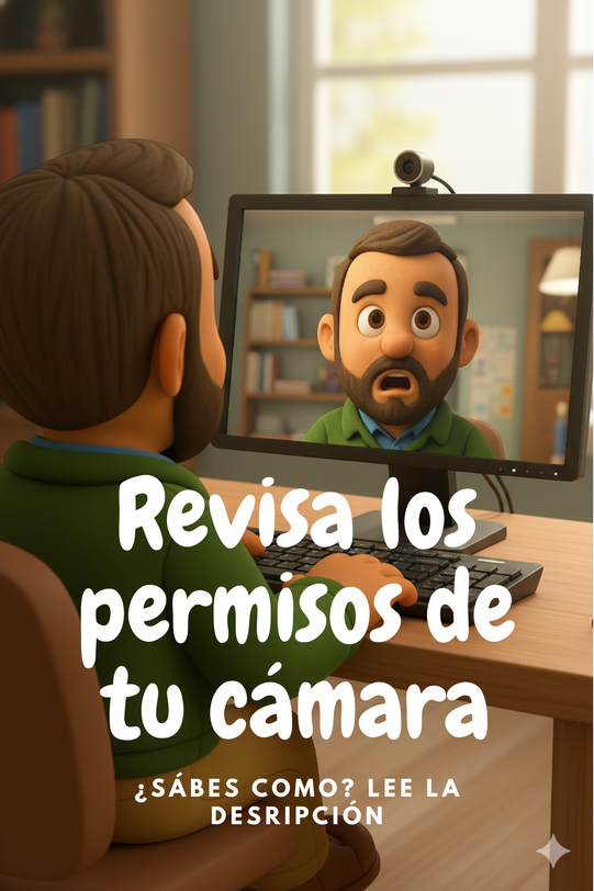 Revisa los permisos de tu cámara