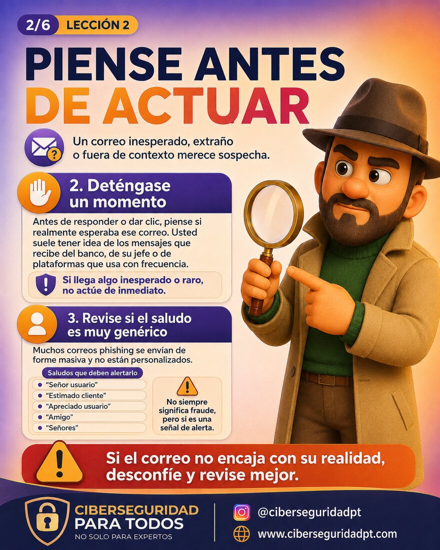 Piensa antes de actuar