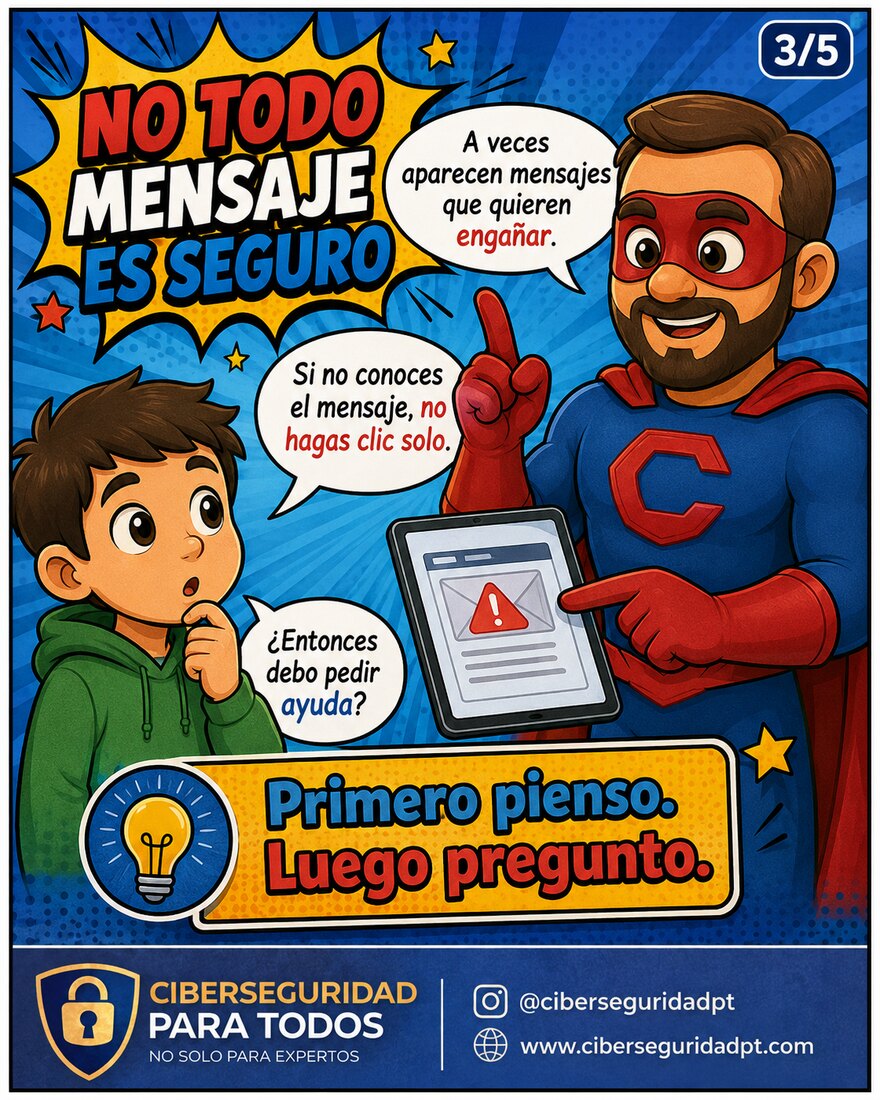 Viñeta 3: no todo mensaje es seguro